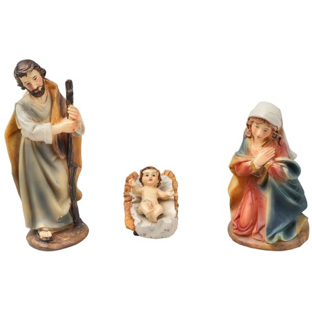 Natività 3 figure in resina cm 20 per presepe Mondo Presepi