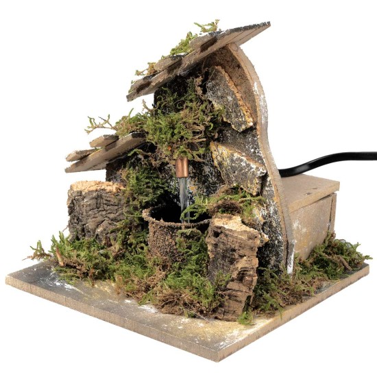 copy of Fountain with arch and cork wall with pump