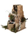 Fountain with sloping roof cm 10x10x14.5 h for Mondo nativity scene
