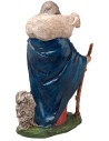 Shepherd with dog and sheep on shoulders 13 cm for Mondo nativity scene
