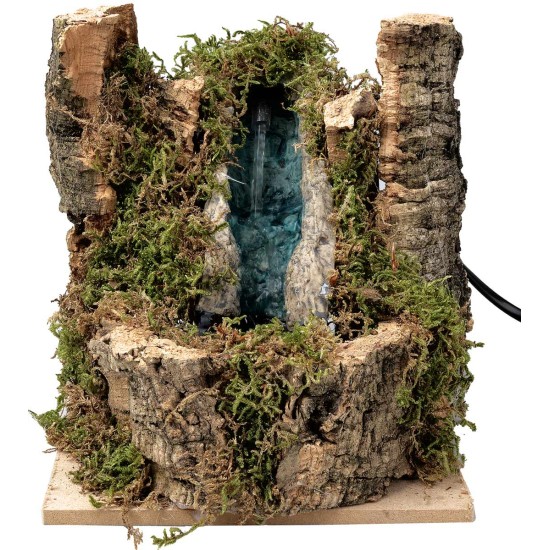 Resin waterfall with lateral barks complete with pump