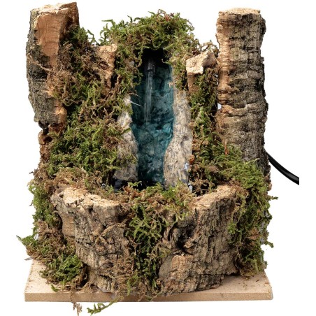 Resin waterfall with side bark complete with pump