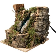 Cascata in resina con cortecce laterali completo di pompa 2