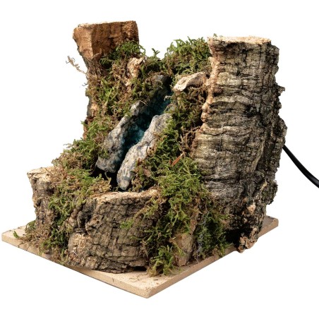 Resin waterfall with lateral barks complete with pump