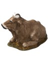 Buey de resina Landi Moranduzzo para estatuas de 15 cm para belén