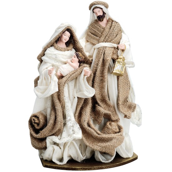 Nativity block 30 cm in jute for nativity scene Mondo Presepi