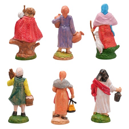 Conjunto de 6 figuras serie 10 cm para belén Mundo Belén