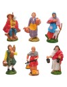Set of 6 figures series 10 cm for nativity scene Mondo Presepi