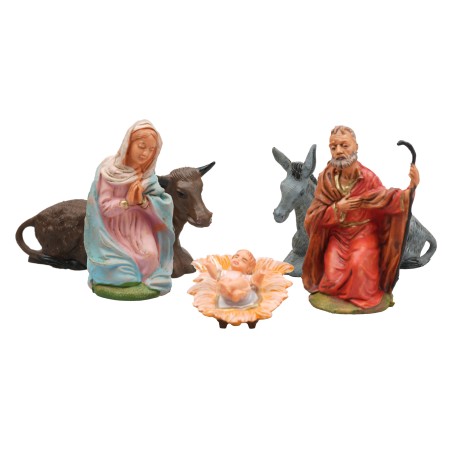 Natividad 5 sujetos serie 10 cm para belén Mundo Pesebres