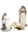 Nativity series 27 cm in jute for nativity scene Mondo Presepi