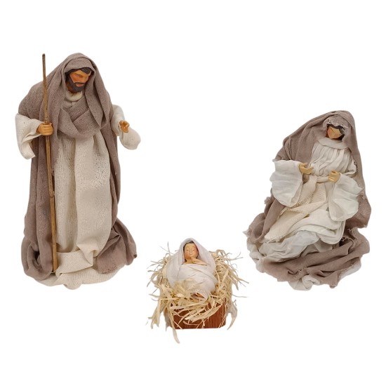 Nativity series 30 cm in jute for Mondo Presepi nativity scene