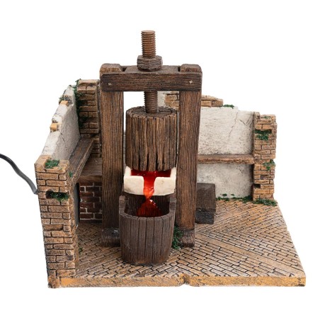 Cellar nativity press working with pump - Articles