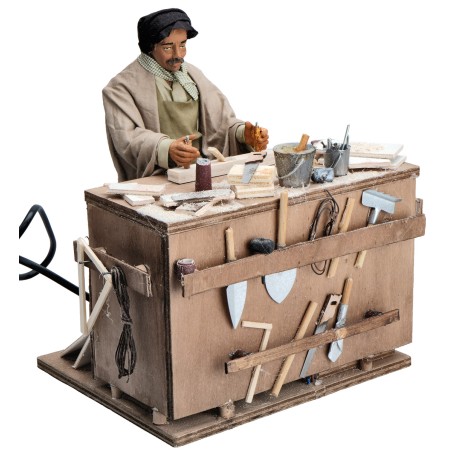 Carpenter series 30 cm in motion for nativity scene Mondo Presepi