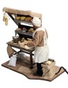 Cheese seller series 30 cm moving for nativity scene