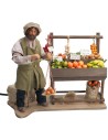Fruttivendolo serie 25 cm in movimento per presepe Mondo Presepi