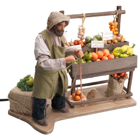 Greengrocer series 25 cm in motion for nativity scene Mondo Presepi