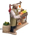 Fruttivendolo serie 25 cm in movimento per presepe Mondo Presepi