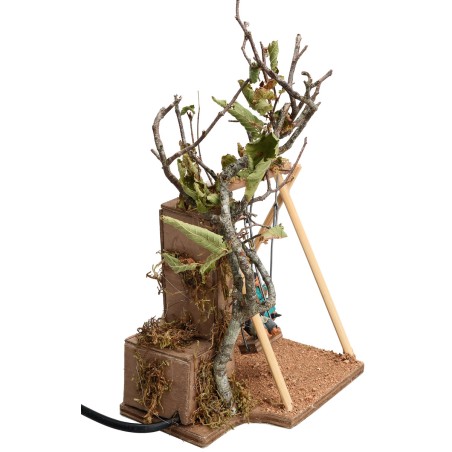 Due bimbi sull'altalena serie 10 cm con doppio movimento per