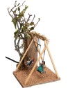 Two children on the swing series 10 cm with double motion