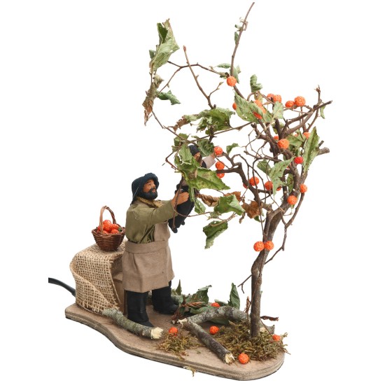 copia de Hombre con niño recogiendo fruta serie 10 cm en