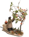 copy of Man with child collecting fruit series 10 cm in