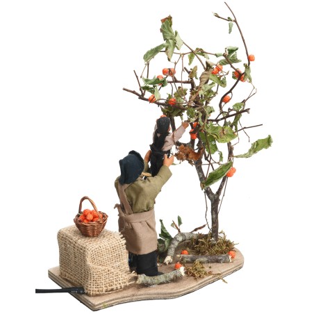 copia de Hombre con niño recogiendo fruta serie 10 cm en