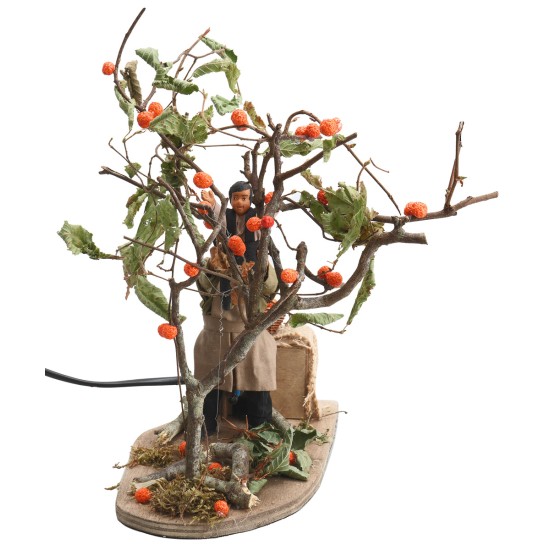 copy of Uomo con bambino che raccoglie frutta serie 10 cm in