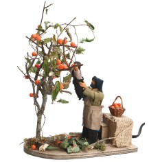 Papà con bambino alla raccolta serie 12 cm in movimento