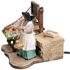 Fishmonger series 12 cm in motion for nativity scene Mondo Presepi 2