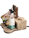 Fishmonger series 12 cm in motion for nativity scene Mondo Presepi