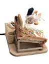 Pescivendola serie 12 cm in movimento per presepe Mondo Presepi