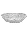 Cesto ovale con manici in vimini bianco cm 55x42x12 h
