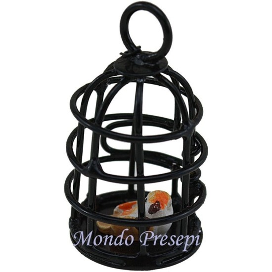 Jaula con pajarito Mundo Pesebres