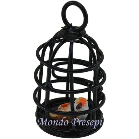 Cage with bird