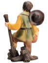 Viandante con bastone in resina 8 cm per presepe Mondo Presepi