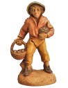 Campesino con frutas y verduras serie de 6 cm en pvc lux para