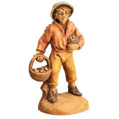Campesino con frutas y verduras serie de 6 cm en pvc lux para 2