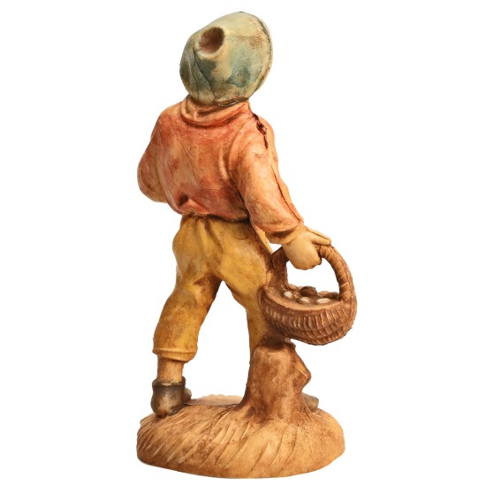 Campesino con frutas y verduras serie de 6 cm en pvc lux para