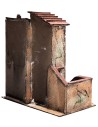 Neapolitan house with side staircase and entrance arch cm
