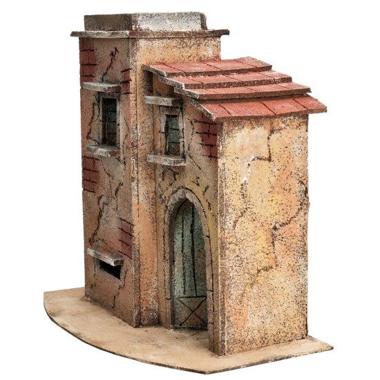 Casa napoletana con tetto laterale spiovente cm 28x17x28 h per