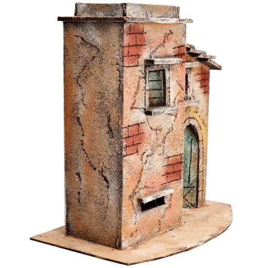 Neapolitan house with sloping side roof cm 28x17x28 h