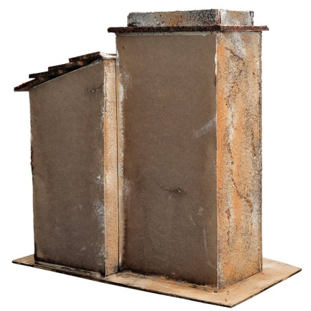 Casa napoletana con tetto laterale spiovente cm 28x17x28 h per