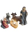 Mini Natività 5 soggetti in resina 3 cm