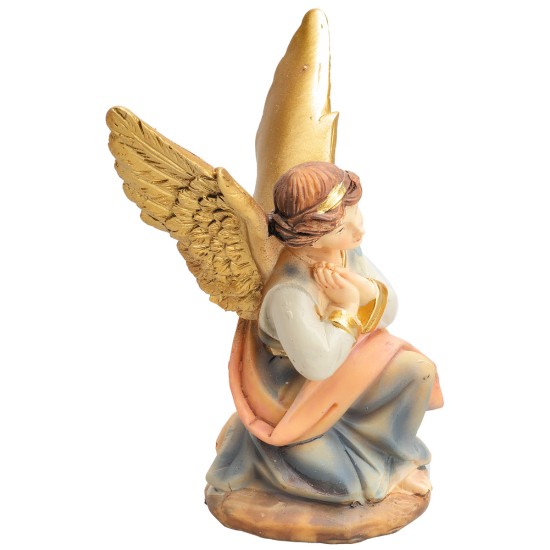 Kneeling angel 10 cm series for nativity scene Mondo Presepi