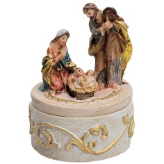 Estuche Natividad en resina 4 cm para belén Mundo Pesebres