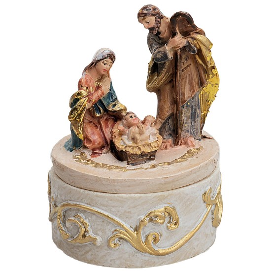 Estuche Natividad en resina 4 cm para belén Mundo Pesebres