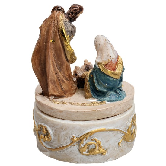Cofanetto Natività in resina 4 cm per presepe Mondo Presepi