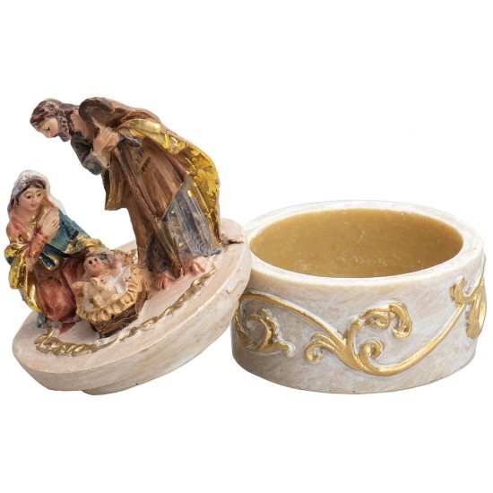 Estuche Natividad en resina 4 cm para belén Mundo Pesebres