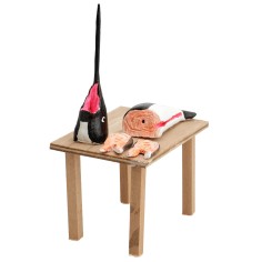 Banchetto del pesce cm 7x5x11,5 h per presepe Mondo Presepi 2