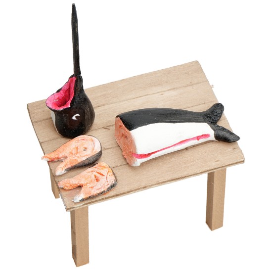 Fish stall cm 7x5x11.5 h for nativity scene Mondo Presepi